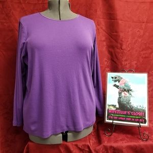 Purple CJ Banks 2x Long Sleeve T Shirt